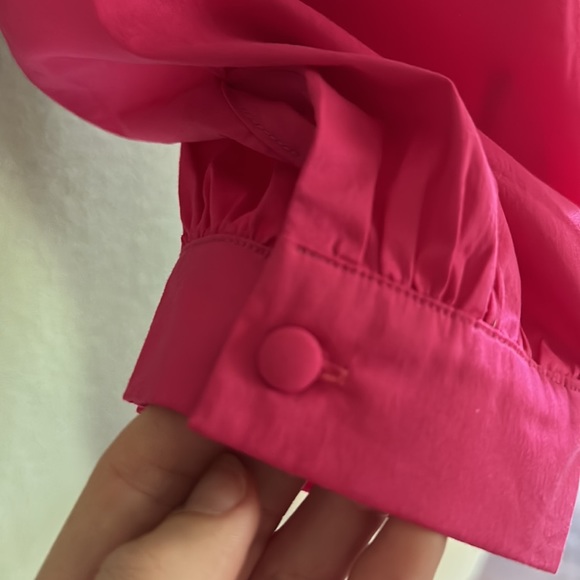 More to Come poplin pink crop top - Picture 4 of 9